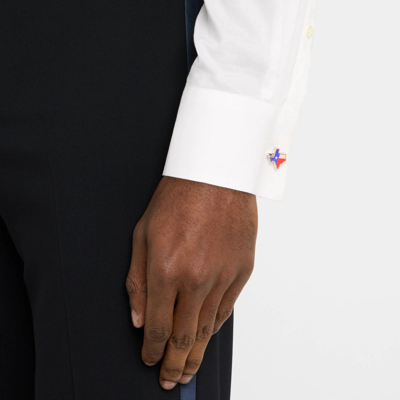 State Of Texas Flag Cufflinks