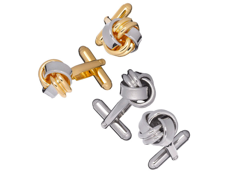 Classic Metal Knot Cufflinks