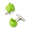 Brilliantly Colored Apple Cufflinks