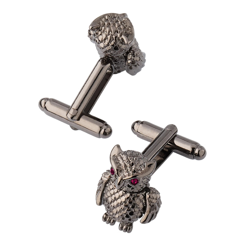 Owl Moving Wings Cufflinks