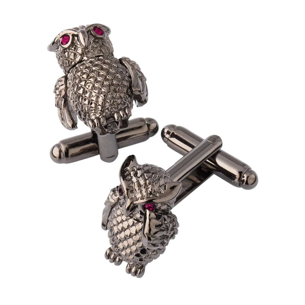 Owl Moving Wings Cufflinks